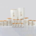 سرویس 16 پارچه فانتزی هرمس کرم درب چوب C0004