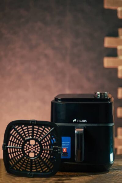 سرخ‌کن بخارپز تیوارکس مدل TX-1077 با توان ۱۸۰۰ وات و ظرفیت ۶.۵ لیتر + کنترل با گوشی | دو المنت | اگنس استور A0039