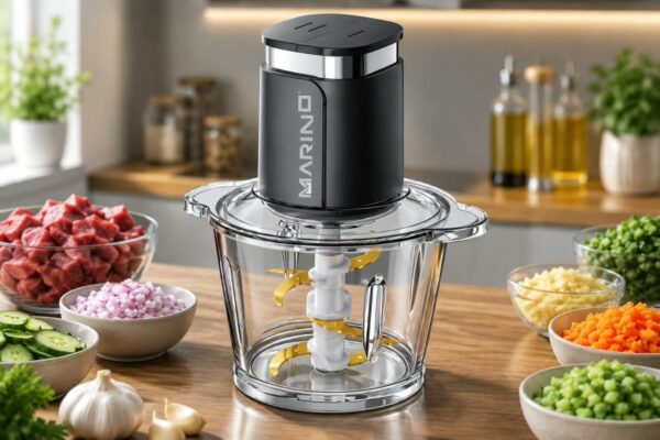 خردکن مارینو مدل MN206 سه لیتری با توان ۵۰۰ وات و ۶ تیغه تیتانیوم + دو سرعته | اگنس استور A0039