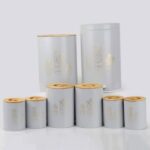 سرویس 8 پارچه فانتزی هرمس طوسی درب چوب C0004