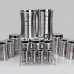سرویس 16 پارچه کمر باریک هرمس استیل درب کروم C0004