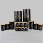 سرویس 16 پارچه فانتزی هرمس مشکی درب چوب C0004