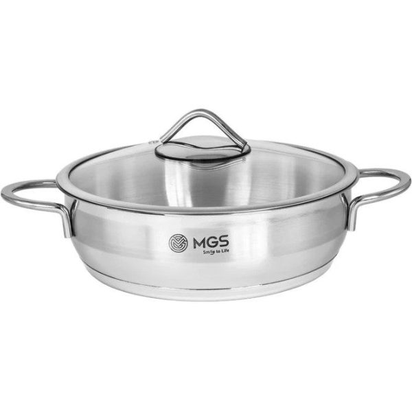 NLpw_g80hv7rIi4G-e1749459635231.jpg تابه استیل MGS سایز 24 دودسته کدB0011 PS4115 - تصویر 1